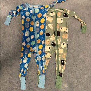 Little Sleepies Zippies, 12-18M, Set of 2